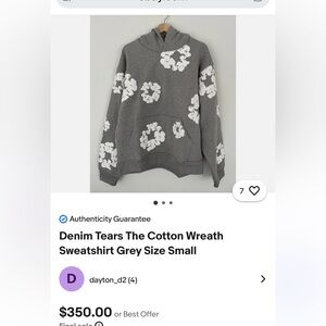 Denim Tears Black Hoodie